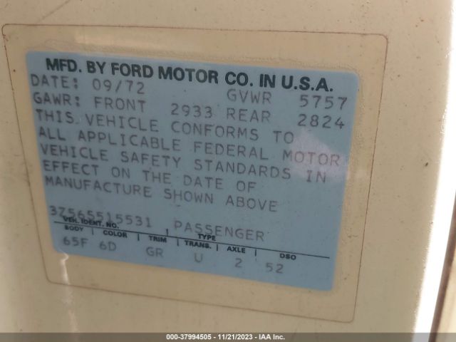 1973 MERCURY MONTEREY 3Z56S515531       Photo 8