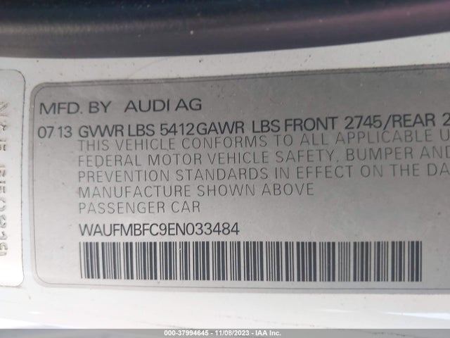 Audi A6 3.0 Tdi Premium Plus 2014 WAUFMBFC9EN033484 Image 9