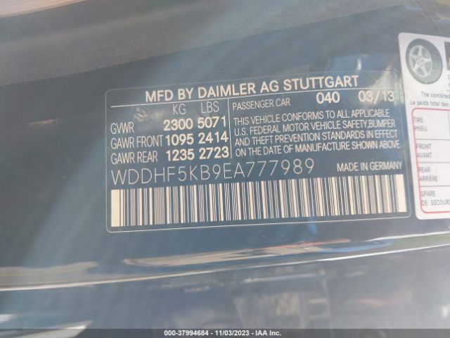 WDDHF5KB9EA777989 Mercedes-Benz E 350