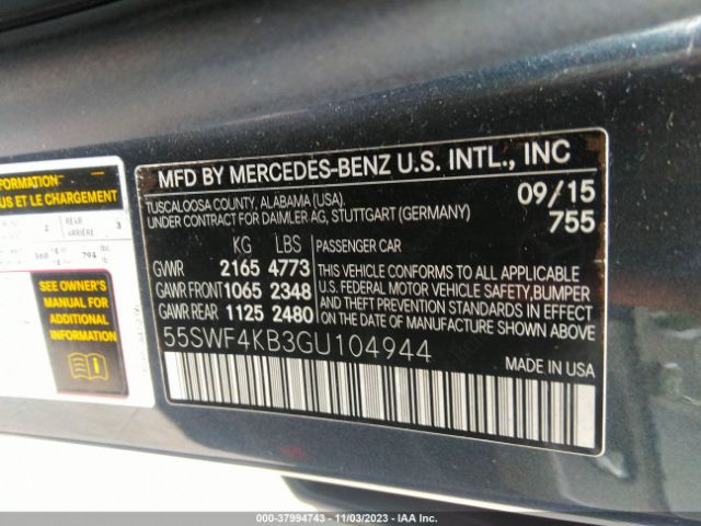 55SWF4KB3GU104944 Mercedes-Benz C 300 4matic