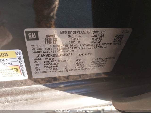 Buick Enclave Premium 2014 5GAKVCKD5EJ145436 Image 9