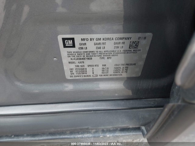2019 BUICK ENCORE PREFERRED VIN: KL4CJASB4KB719039