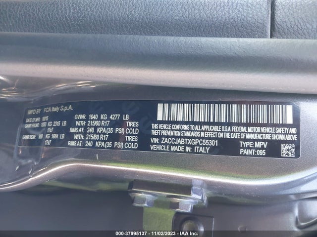 Jeep Renegade Latitude 2016 ZACCJABTXGPC55301 Image 9