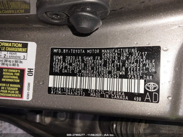 Toyota COROLLA SE 2018 2T1BURHE0JC966342 Image 9