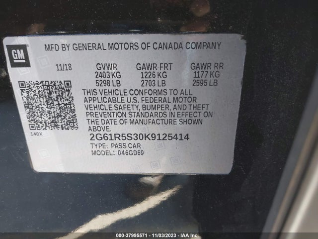 2G61R5S30K9125414 Cadillac Xts Premium Luxury