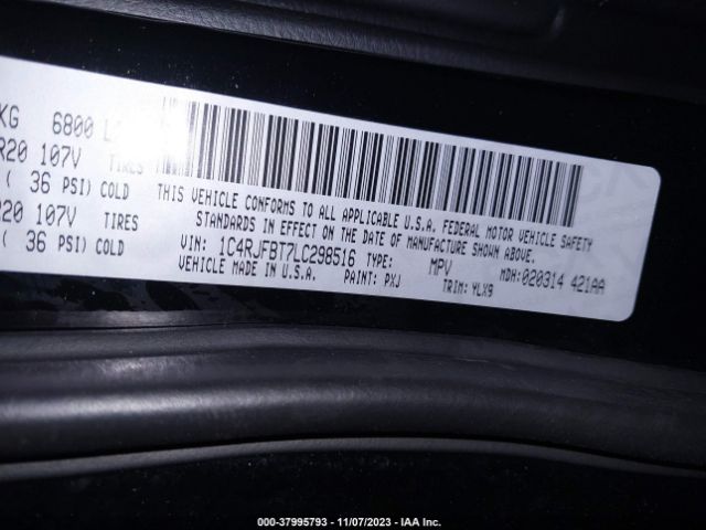 2020 JEEP GRAND CHEROKEE 1C4RJFBT7LC298516 Photo 8