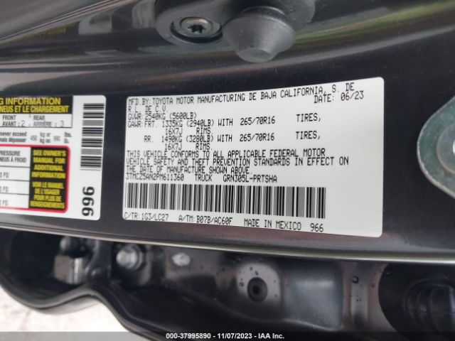3TMCZ5AN2PM611360 Toyota Tacoma Trd Off Road