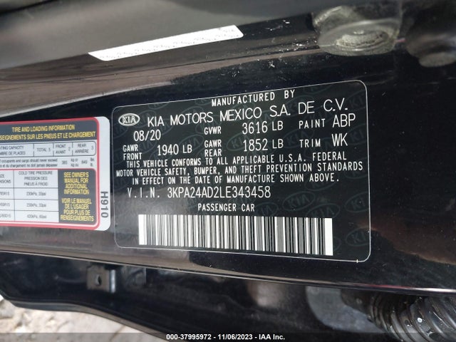 KIA RIO LX 2020 3KPA24AD2LE343458 Image 9