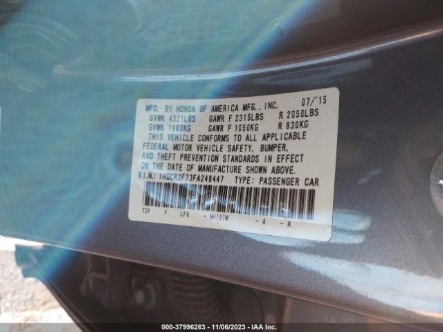 1HGCR2F73FA249447 Honda Accord Sedan Ex