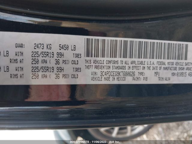 3C4PDCEG9KT680626 Dodge JOURNEY GT