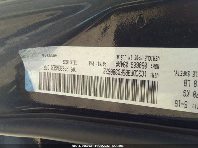 2015 DODGE DART SXT VIN: 1C3CDFBB5FD380672