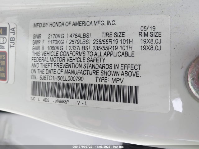 Acura Rdx Technology Package 2020 5J8TC1H50LL000790 Image 9