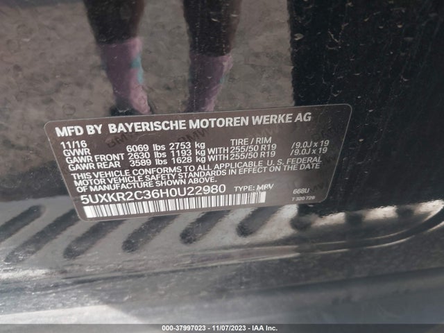 BMW X5 Sdrive35i 2017 5UXKR2C36H0U22980 Image 9