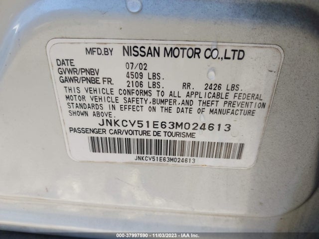 2003 INFINITI G35 SEDAN JNKCV51E63M024613 Photo 8