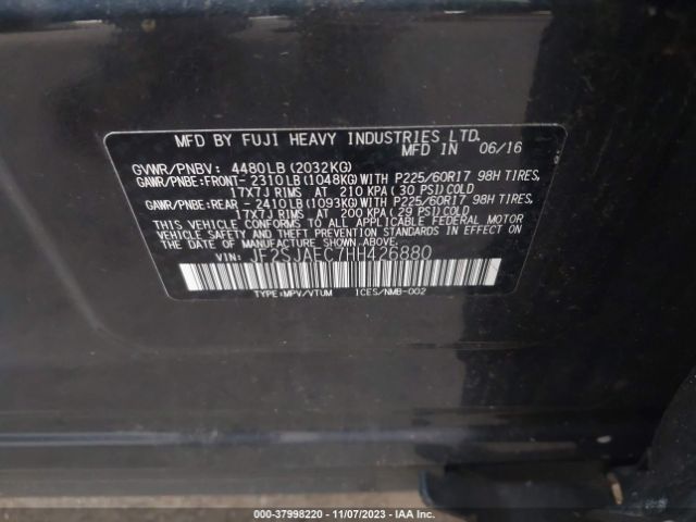 JF2SJAEC7HH426880 Subaru Forester 2.5i Premium