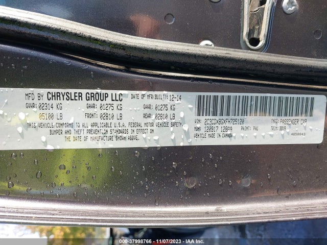 Dodge Charger Se 2015 2C3CDXBGXFH725120 Image 9