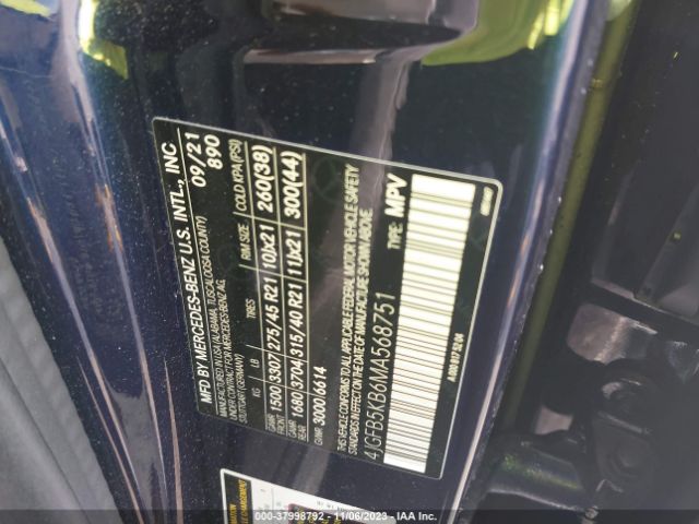 4JGFB5KB6MA568751 Mercedes-Benz Gle Gle 450