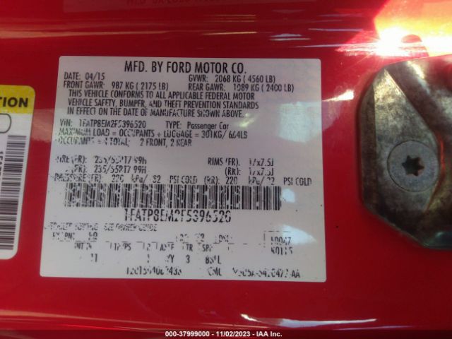 1FATP8EM2F5396520 Ford Mustang V6