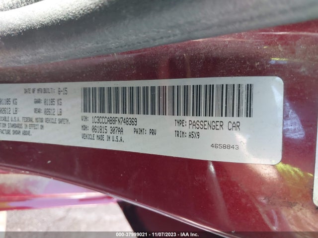 Chrysler 200 Limited 2015 1C3CCCAB8FN748369 Image 9