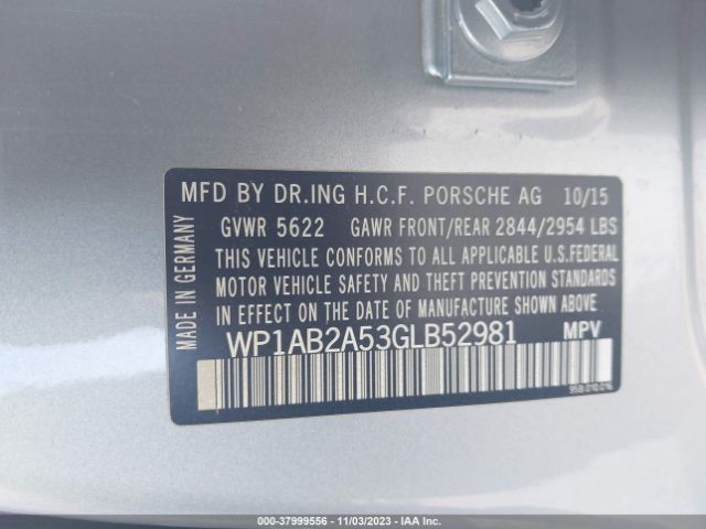 2016 PORSCHE MACAN WP1AB2A53GLB52981 Photo 8