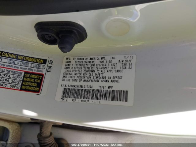 5J6RM3H78EL017398 Honda Cr-v Ex-l