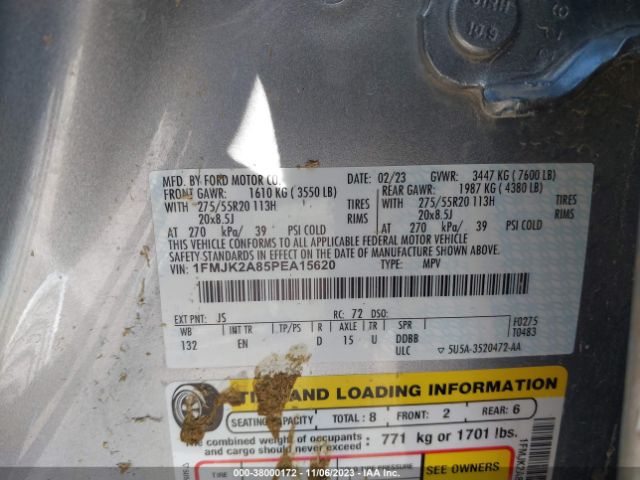 1FMJK2A85PEA15620 Ford Expedition Limited Max