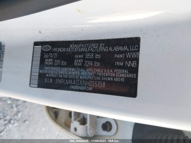 Hyundai ELANTRA SEL 2022 5NPLM4AGXNH055358 Image 9