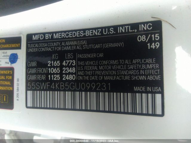 55SWF4KB5GU099231 Mercedes-Benz C 300 Sport 4matic/luxury 4matic/4matic