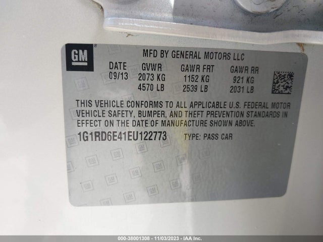 Chevrolet Volt 2014 1G1RD6E41EU122773 Image 9