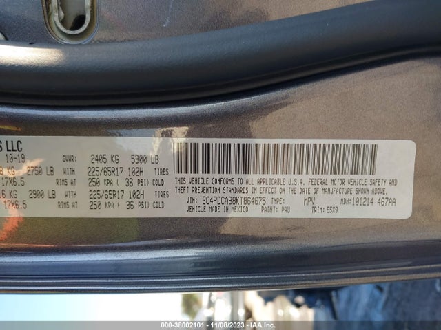 Dodge Journey Se Value Package 2019 3C4PDCAB8KT864675 Image 9