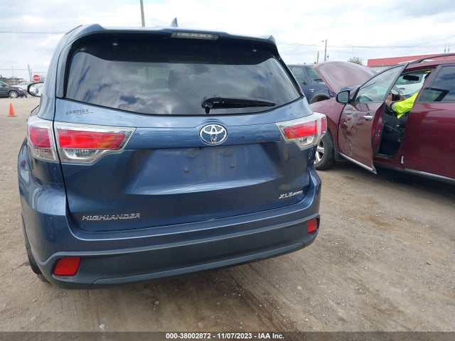 2016 TOYOTA HIGHLANDER XLE V6 VIN: 5TDJKRFH4GS245181