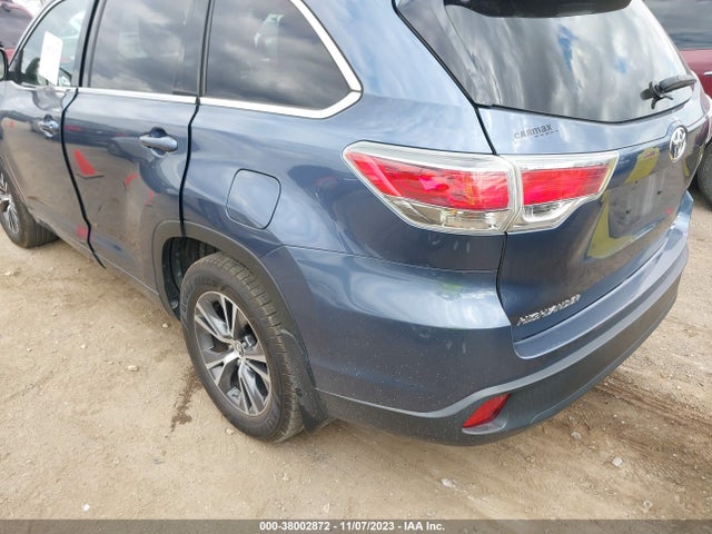 2016 TOYOTA HIGHLANDER XLE V6 VIN: 5TDJKRFH4GS245181