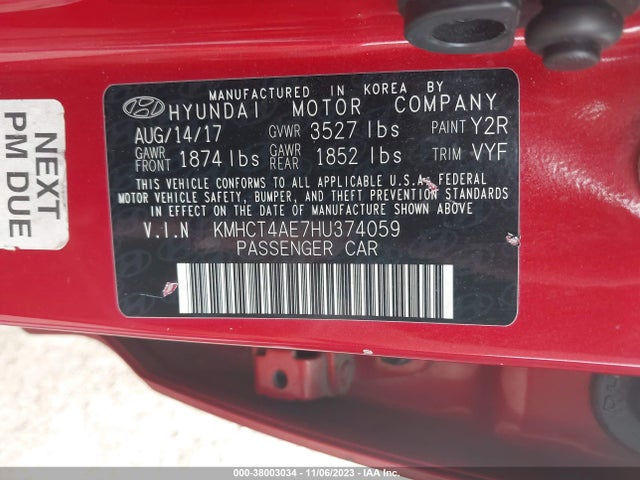 Hyundai Accent Value Edition 2017 KMHCT4AE7HU374059 Image 9