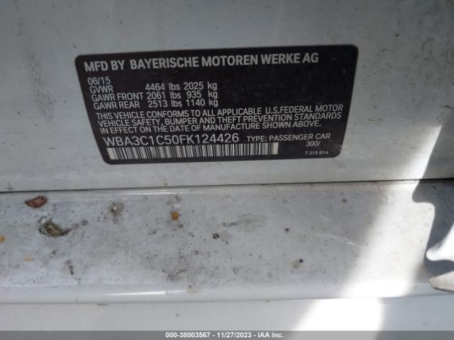 WBA3C1C50FK124426 BMW 3 Series 328i