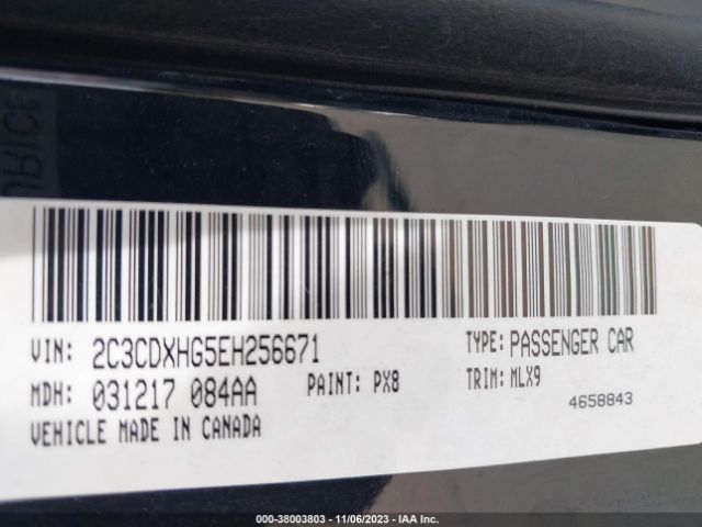 2C3CDXHG5EH256671 Dodge Charger Sxt