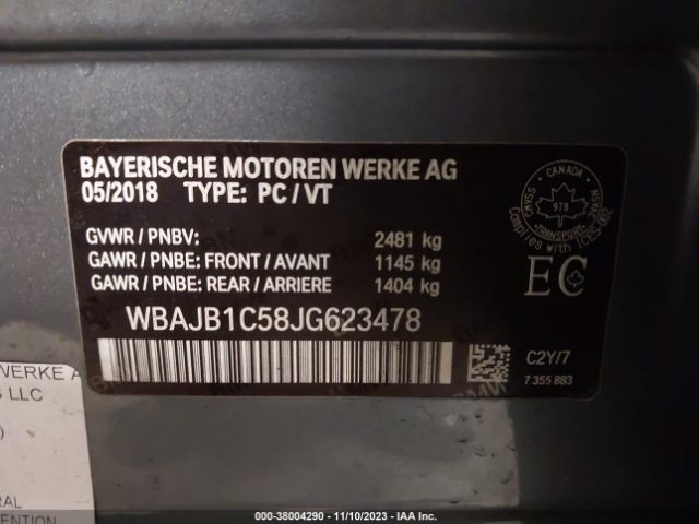 WBAJB1C58JG623478 BMW 530e Xdrive Iperformance