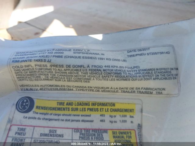 2018 SPORTSMEN LE TRAVEL TRAILER 4EZTU2328J5081844 Photo 8