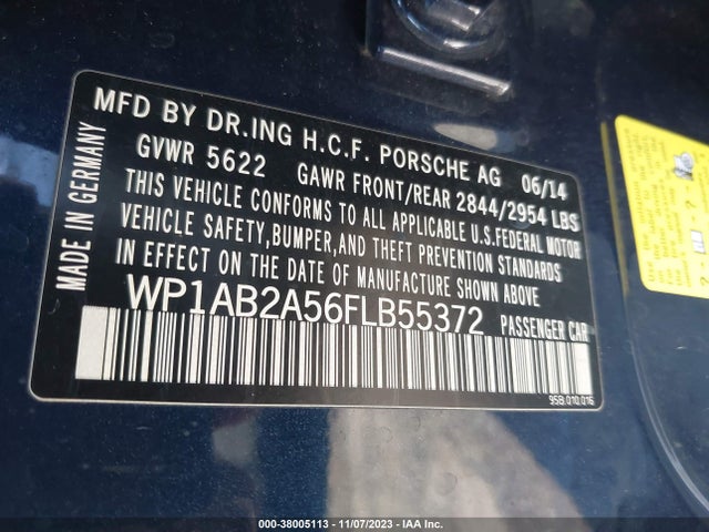 2015 PORSCHE MACAN WP1AB2A56FLB55372 Photo 8