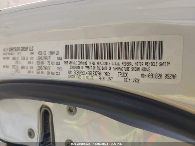 RAM 2500 Tradesman 2014 3C6UR5CL4EG133770 Image 9