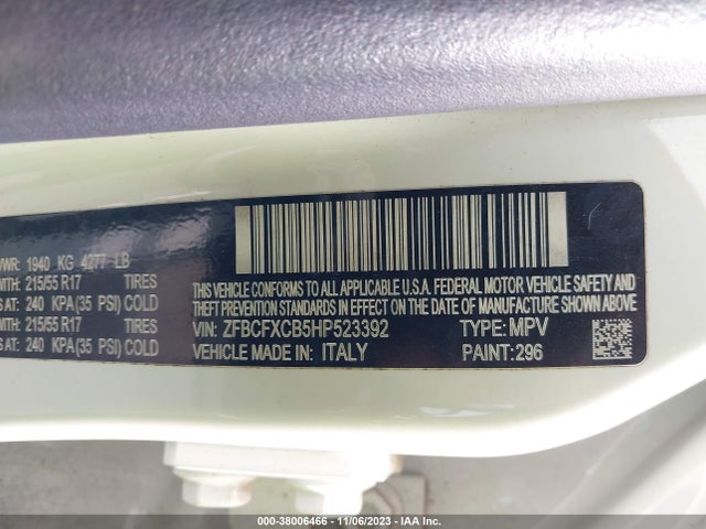 2017 FIAT 500X ZFBCFXCB5HP523392 Photo 8