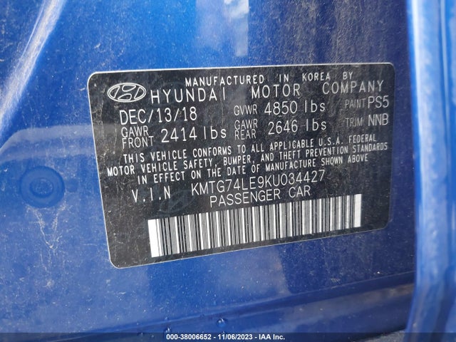Genesis G70 3.3t Advanced 2019 KMTG74LE9KU034427 Image 9