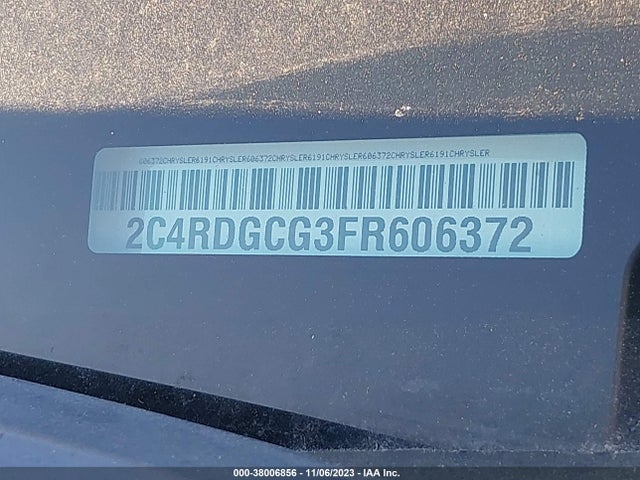 Dodge Grand Caravan Sxt 2015 2C4RDGCG3FR606372 Image 9