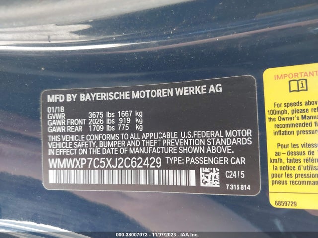 2018 MINI HARDTOP WMWXP7C5XJ2C62429 Photo 8