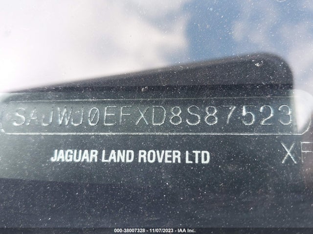 2013 JAGUAR XF SAJWJ0EFXD8S87523 Photo 8
