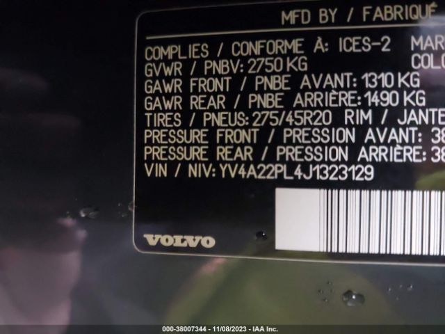 2018 VOLVO XC90 YV4A22PL4J1323129 Photo 8