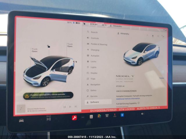 Tesla Model Y Long Range Dual Motor 2020 5YJYGDEE8LF016625 Image 7