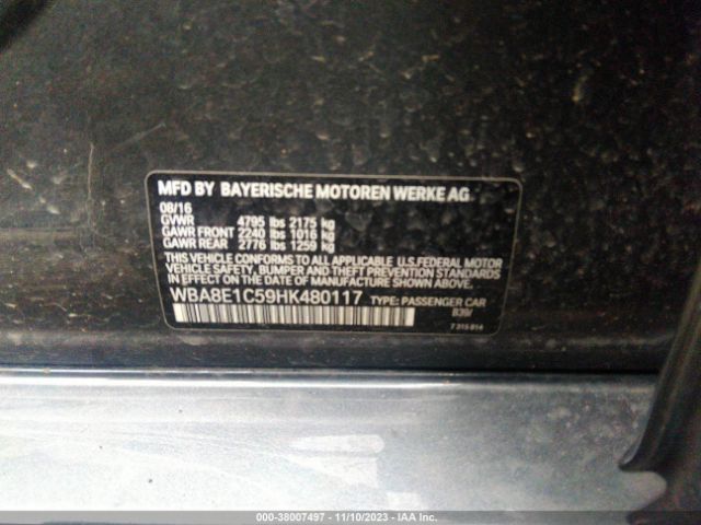 WBA8E1C59HK480117 BMW 330e Iperformance