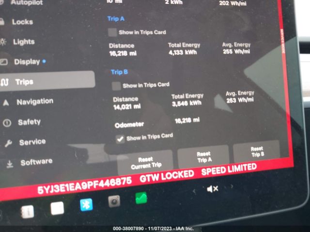 5YJ3E1EA9PF446875 Tesla Model 3 Rear-wheel Drive