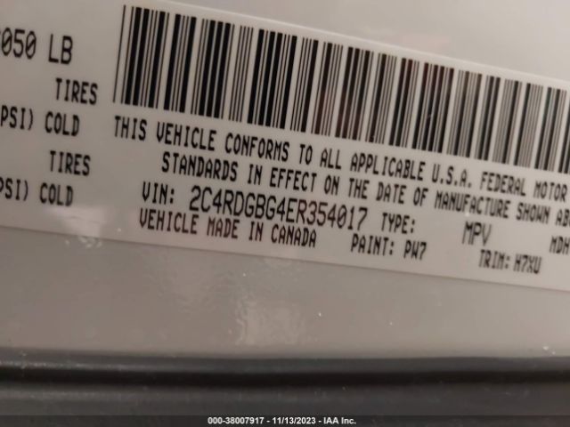2C4RDGBG4ER354017 Dodge Grand Caravan Avp/se