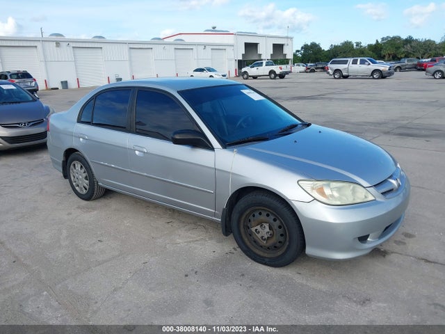 2005 HONDA CIVIC SDN LX SSRS VIN: 2HGES16645H516643